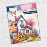 Rainbow Village 6x8" Embossed Die Cuts  35343 - Paper Rose Studio