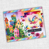 Rainbow Village 6x8" Embossed Die Cuts  35343 - Paper Rose Studio