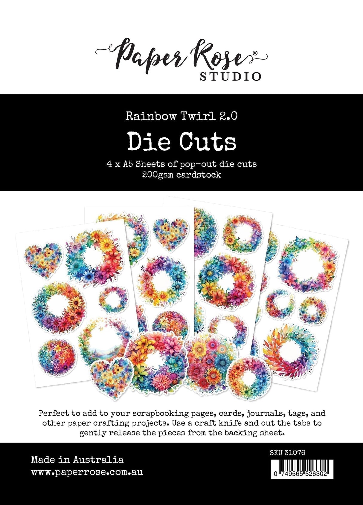 Rainbow Twirl 2.0 Die Cuts 31076 - Paper Rose Studio