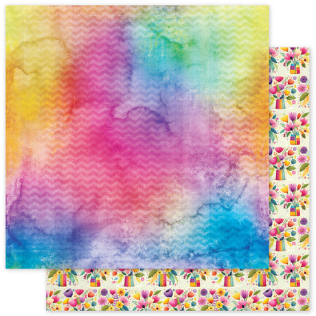 Rainbow Village Basics B 12x12 Paper (12pc Bulk Pack) 35328 - Paper Rose Studio