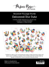 Rainbow Village Birds Embossed Die Cuts 35350 - Paper Rose Studio