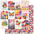 Rainbow Village D 12x12 Paper (12pc Bulk Pack) 35310 - Paper Rose Studio