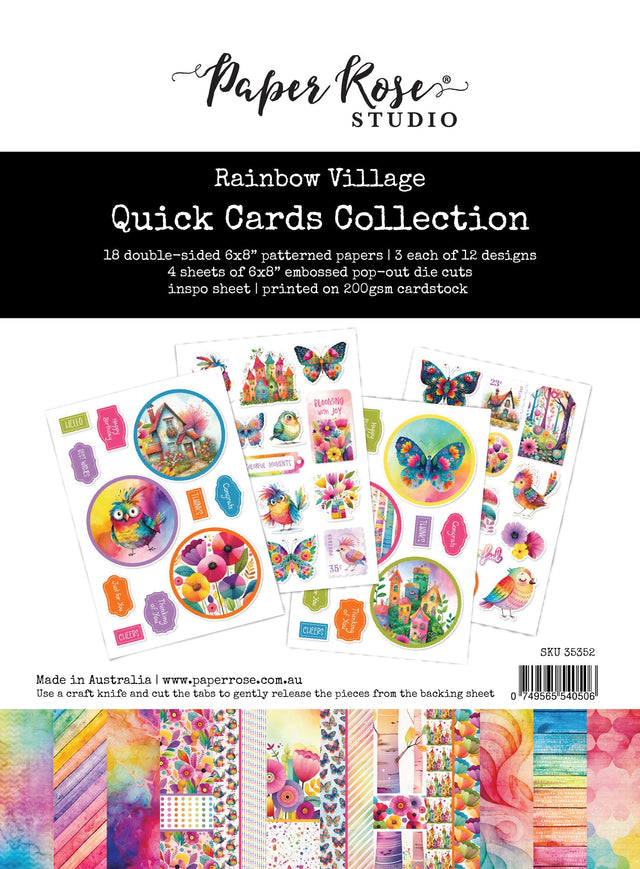 Rainbow Village 6x8" Quick Card Collection  35352 - Paper Rose Studio