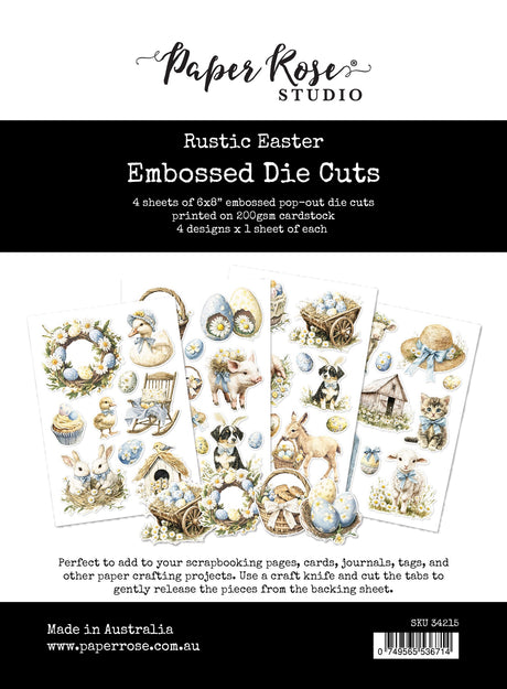 Rustic Easter Embossed Die Cuts 34215 - Paper Rose Studio