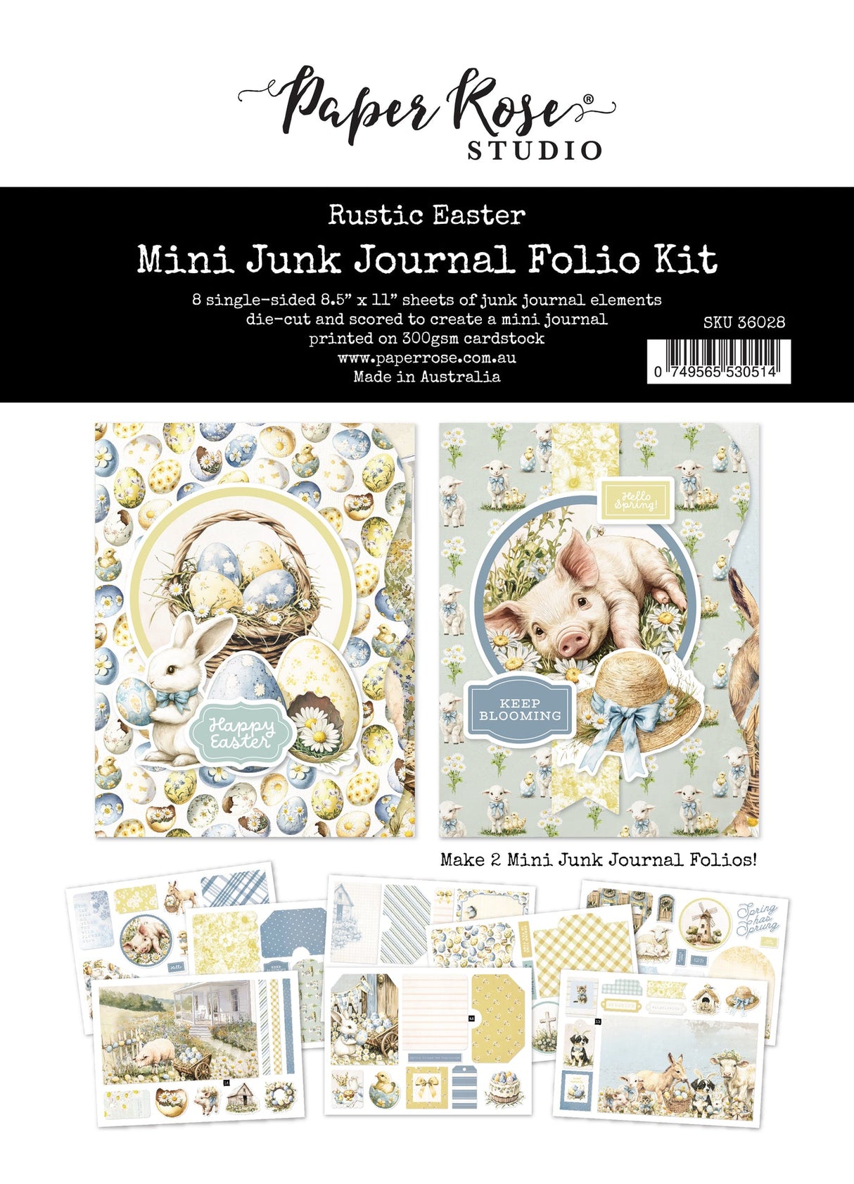 Rustic Easter Mini Folio Kit 36028