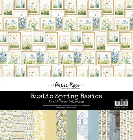 Rustic Spring Basics 12x12 Paper Collection 34254 - Paper Rose Studio