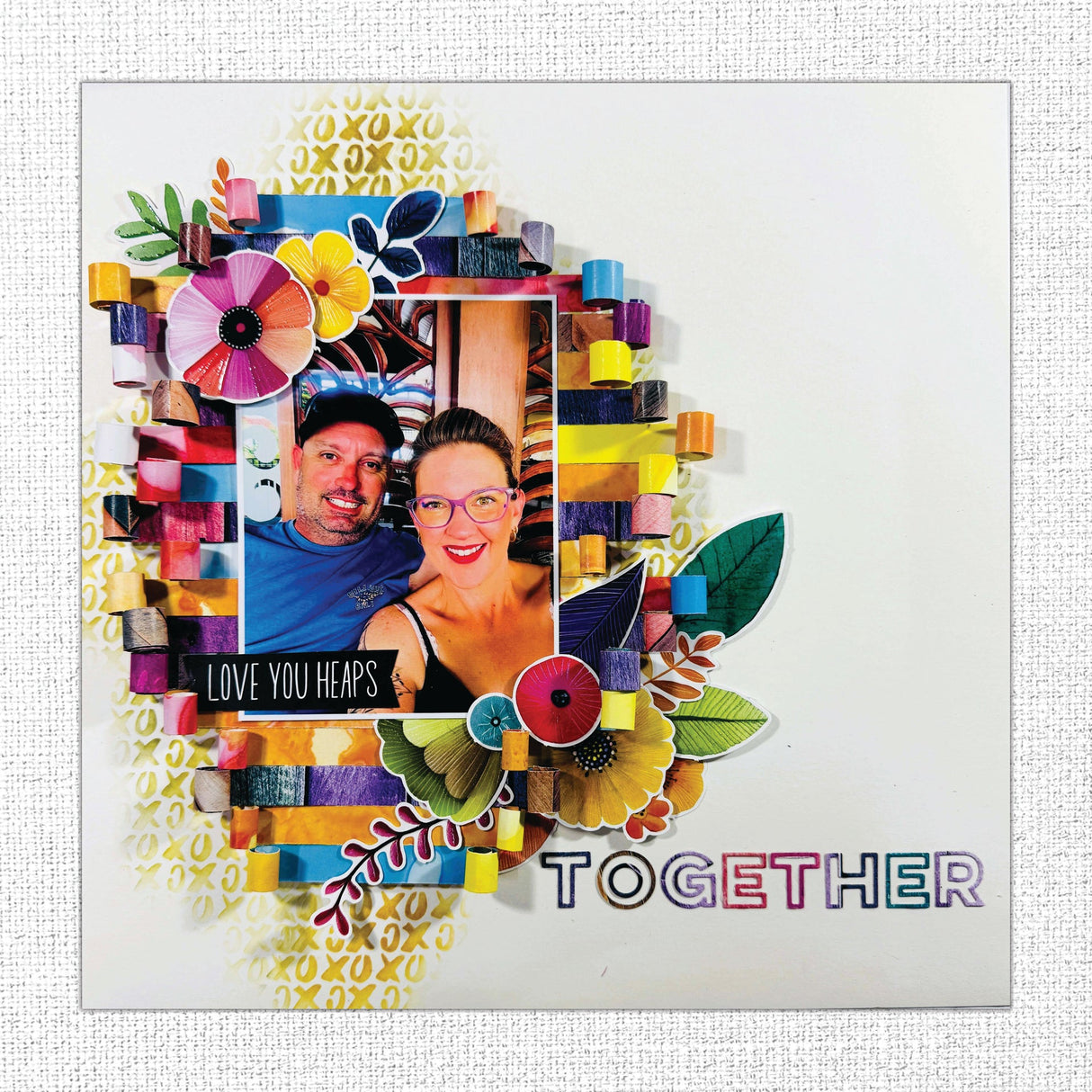 Rainbow Village 6x8" Small Floral Embossed Die Cuts 35433 - Paper Rose Studio