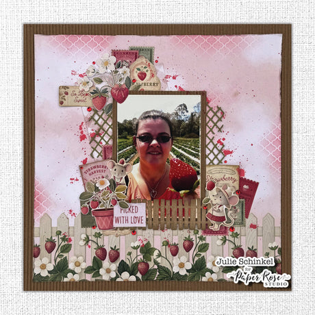 Strawberry Friends Embossed Die Cuts 34905 - Paper Rose Studio