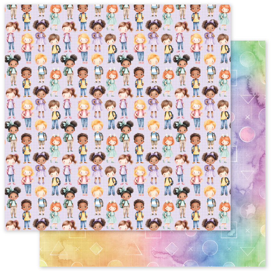 School Days Basics F 12x12 Paper (12 pc Bulk Pack) 36523