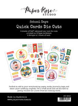 School Days 6x8" Quick Cards Die Cuts 36532