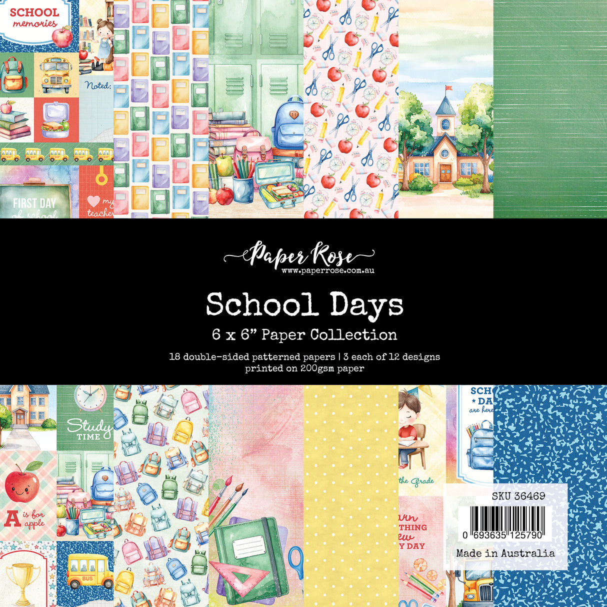 School Days 6x6 Paper Collection 36469