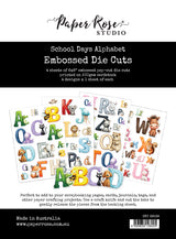 School Days Alphabet 6x8" Embossed Die Cuts 36538