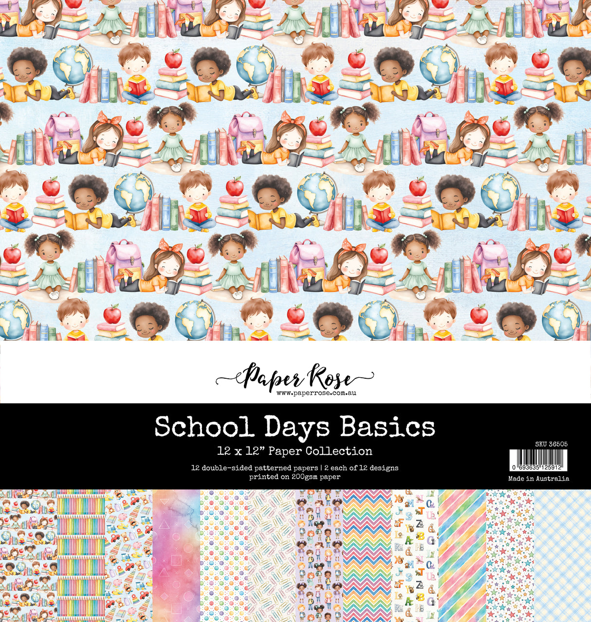 School Days Basics 12x12 Paper Collection 36505