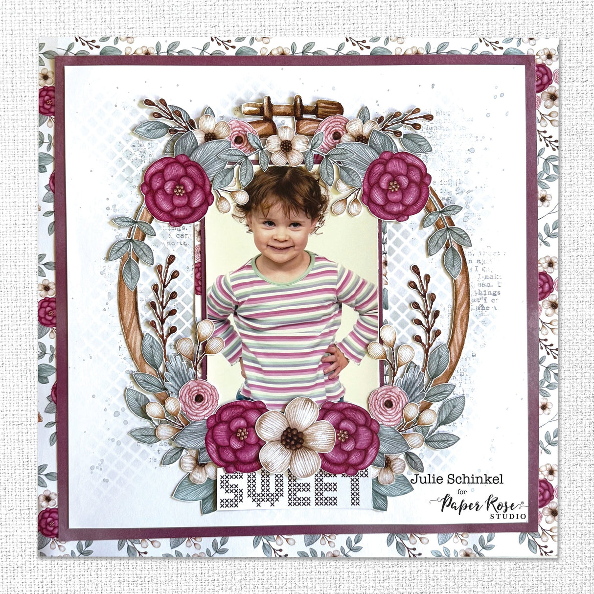 Embroidery 12x12 Paper Collection 27067 - Paper Rose Studio