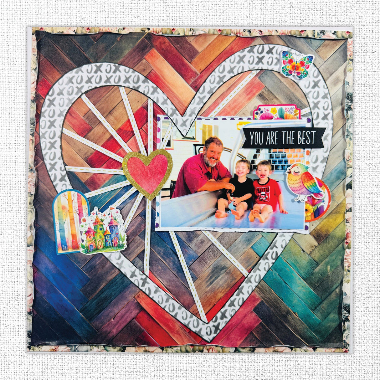 Rainbow Village 6x8" Embossed Die Cuts  35343 - Paper Rose Studio