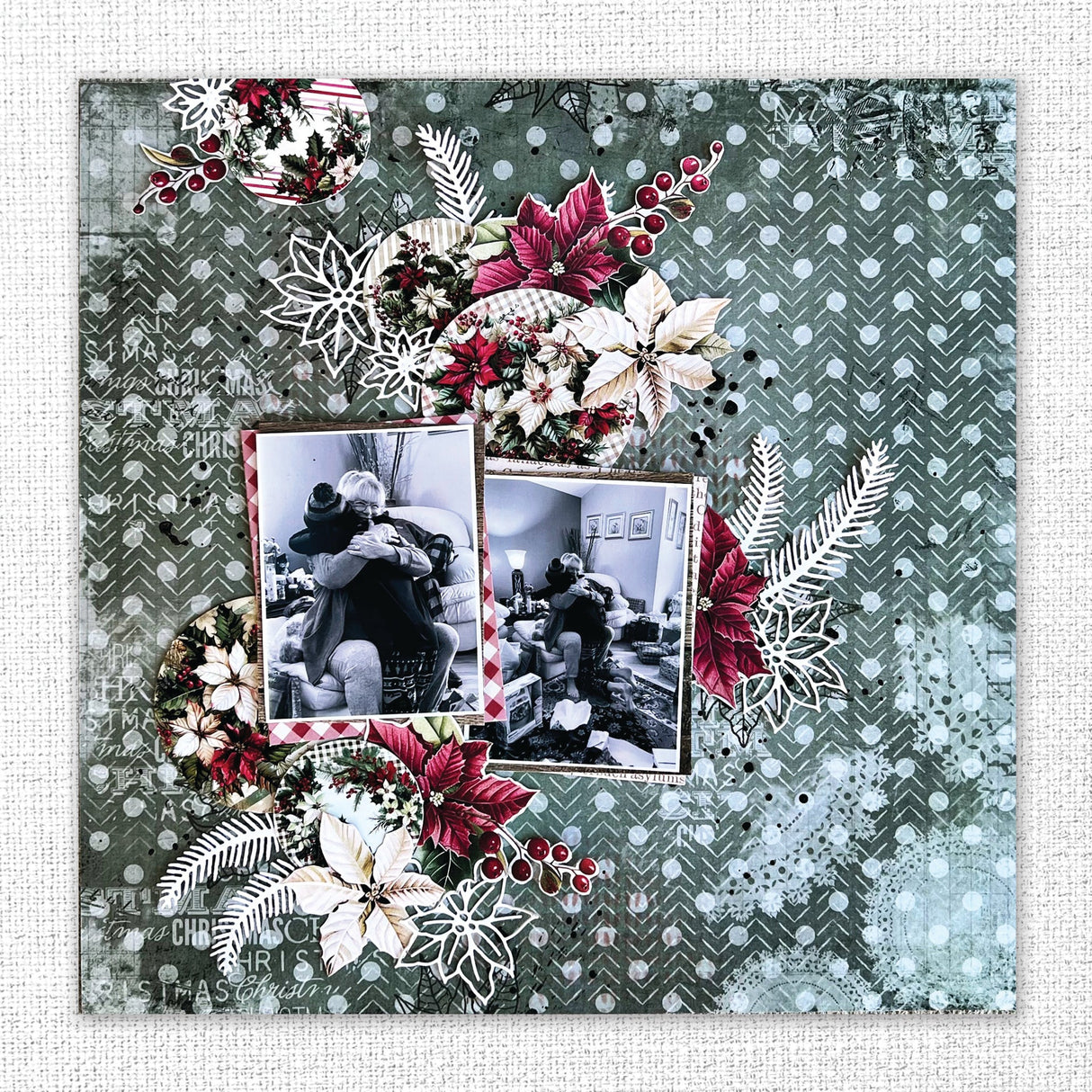 Christmas Holly Embossed Die Cuts 35163 - Paper Rose Studio