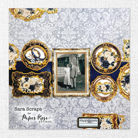 Wedding Blooms Frames & Florals Embossed Die Cuts 31779 - Paper Rose Studio