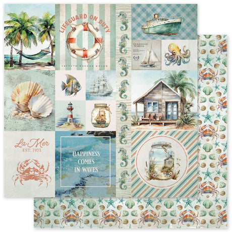 Seaside Memories A 12x12 Paper (12 pc Bulk Pack) 33753 - Paper Rose Studio