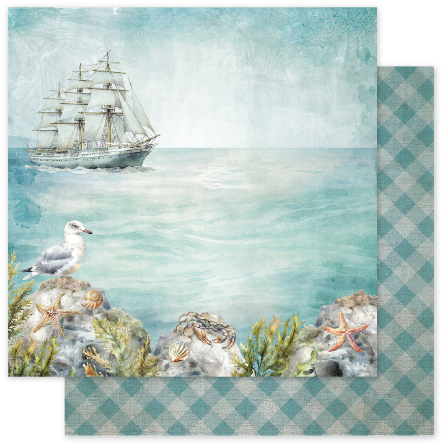 Seaside Memories B 12x12 Paper (12 pc Bulk Pack) 33756 - Paper Rose Studio