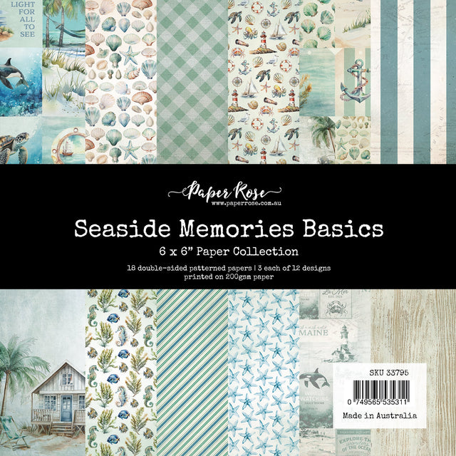 Seaside Memories Basics 6x6 Paper Collection 33795 - Paper Rose Studio