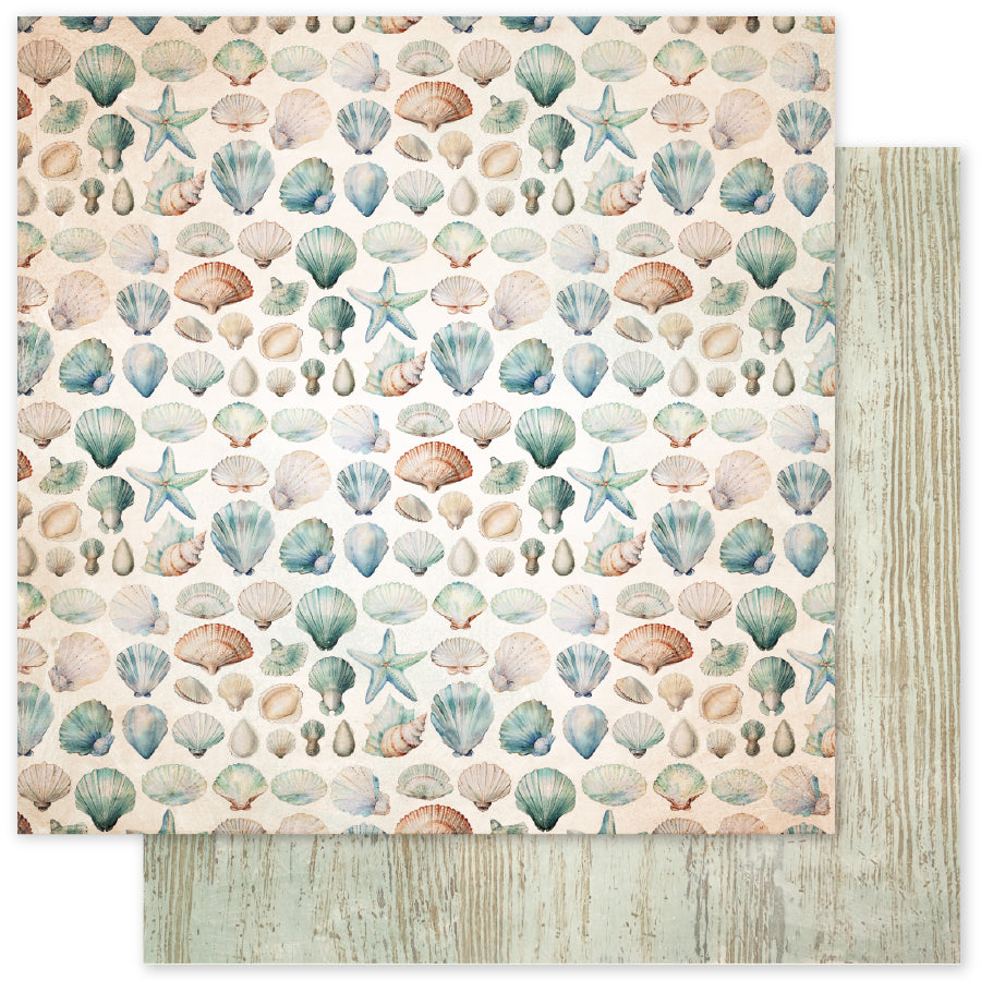 Seaside Memories Basics B 12x12 Paper (12 pc Bulk Pack) 33780 - Paper Rose Studio