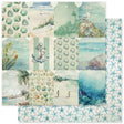 Seaside Memories Basics E 12x12 Paper (12 pc Bulk Pack) 33789 - Paper Rose Studio
