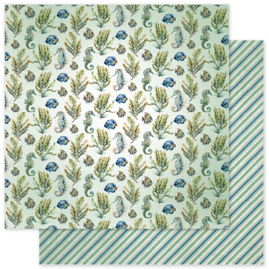 Seaside Memories Basics F 12x12 Paper (12 pc Bulk Pack) 33792 - Paper Rose Studio