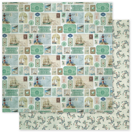 Seaside Memories C 12x12 Paper (12 pc Bulk Pack) 33759 - Paper Rose Studio