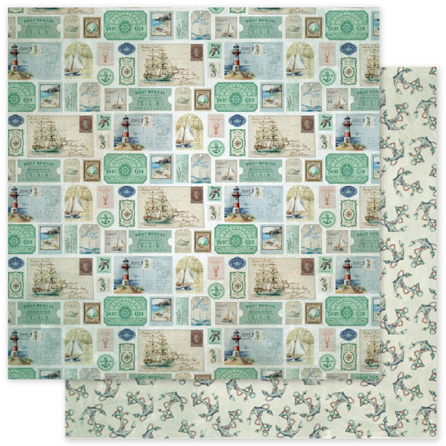Seaside Memories C 12x12 Paper (12 pc Bulk Pack) 33759 - Paper Rose Studio