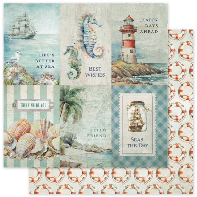 Seaside Memories D 12x12 Paper (12 pc Bulk Pack) 33762 - Paper Rose Studio