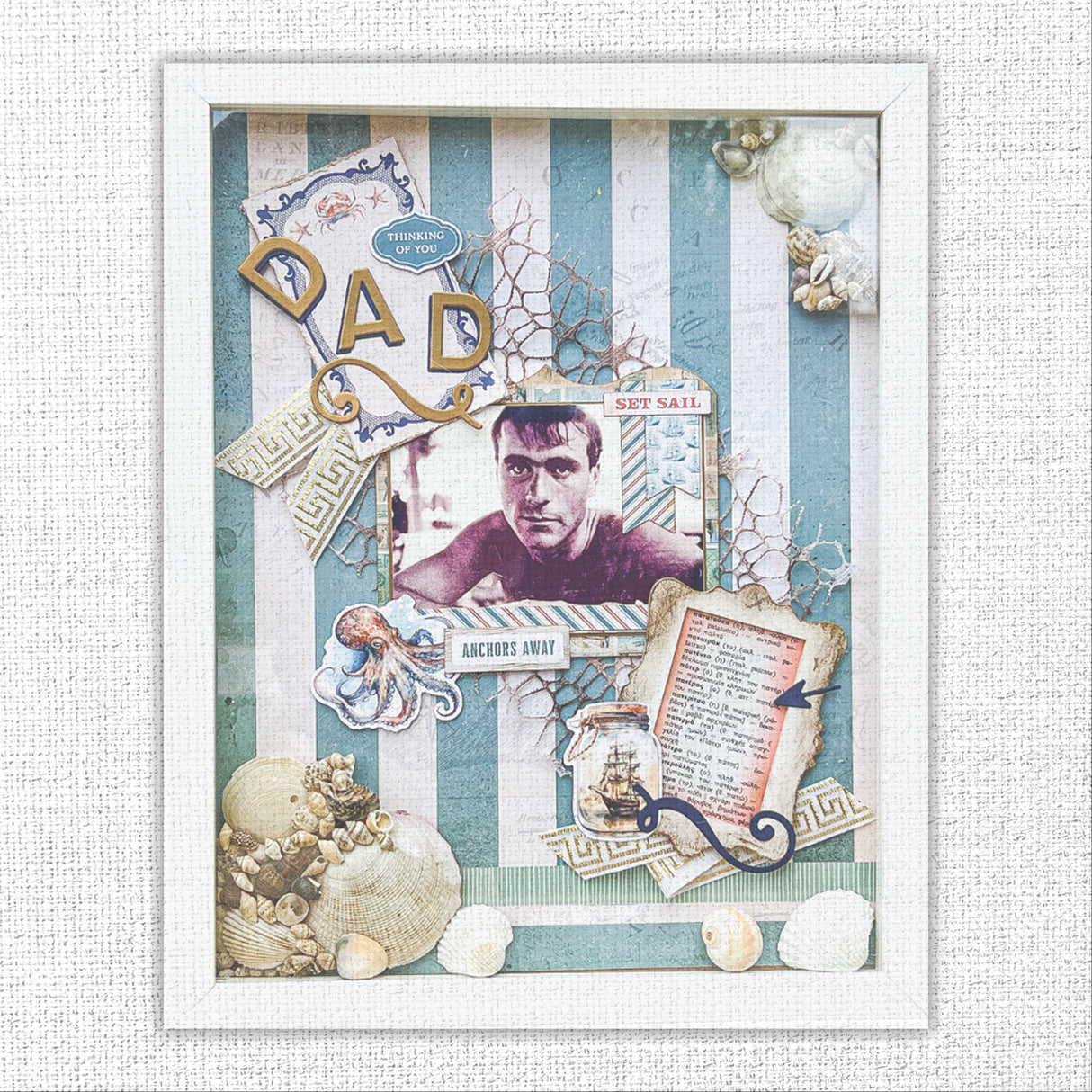 Seaside Memories 8.5x11" Mini Junk Journal Folio Kit 35353