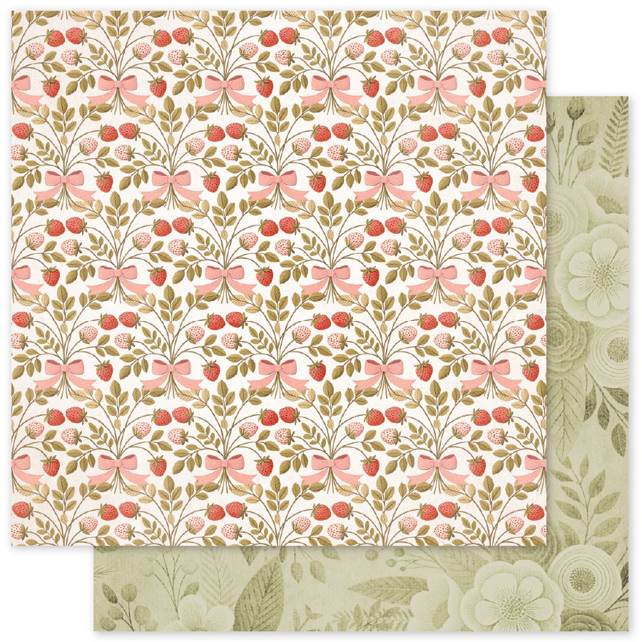 Strawberry Friends Basics E 12x12 Paper (12pc Bulk Pack) 34899 - Paper Rose Studio