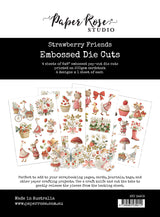 Strawberry Friends Embossed Die Cuts 34905 - Paper Rose Studio