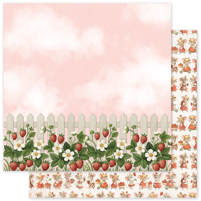 Strawberry Friends E 12x12 Paper (12pc Bulk Pack) 34875 - Paper Rose Studio