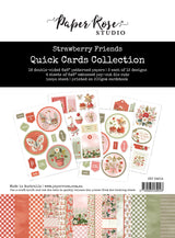 Strawberry Friends 6x8" Quick Cards Collection 34914 - Paper Rose Studio