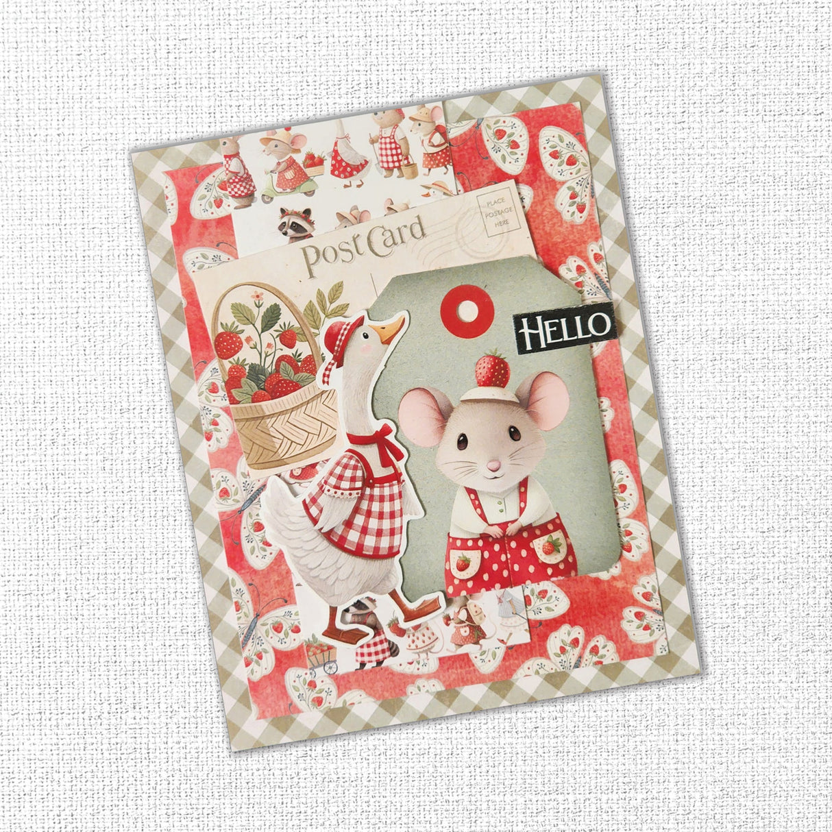 Papercuts Cardmaking Kit - Strawberry Friends 34920 - Paper Rose Studio