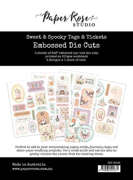 Sweet & Spooky Tags & Tickets Embossed Die Cuts 35263 - Paper Rose Studio