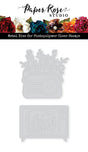 Vintage Floral TV & Radio Metal Cutting Die 34467 - Paper Rose Studio