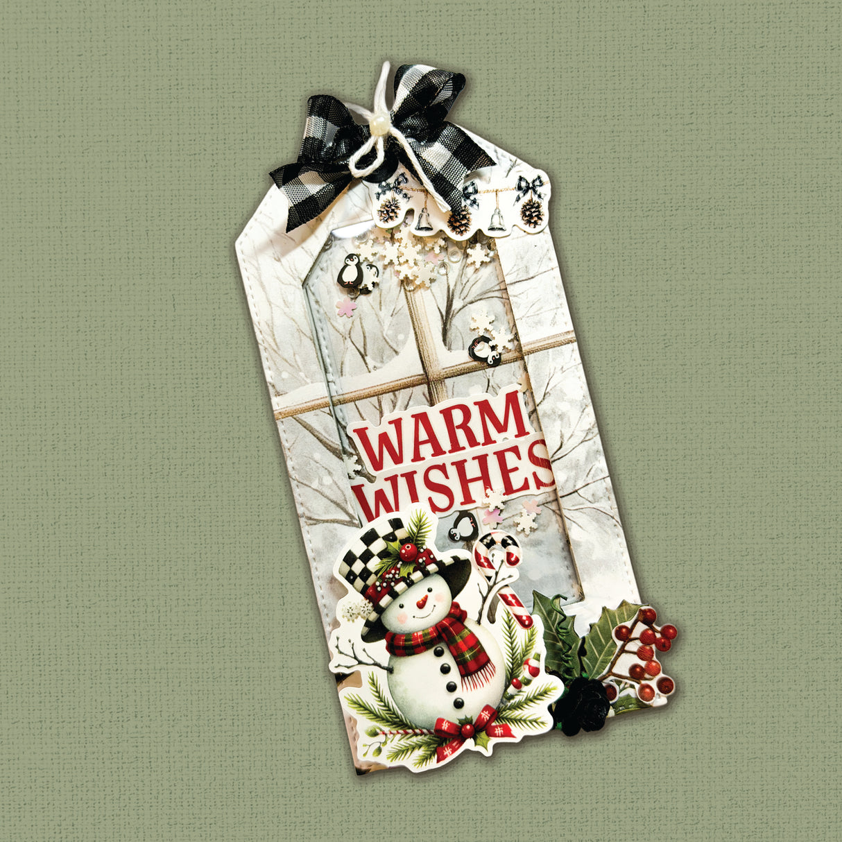 Christmas Wishes 6 x 8" Embossed Die Cuts 37105