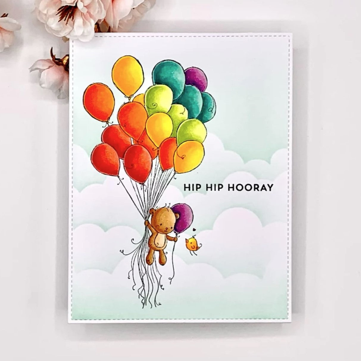 Teddy's Balloons Clear Stamp 30687 - Paper Rose Studio