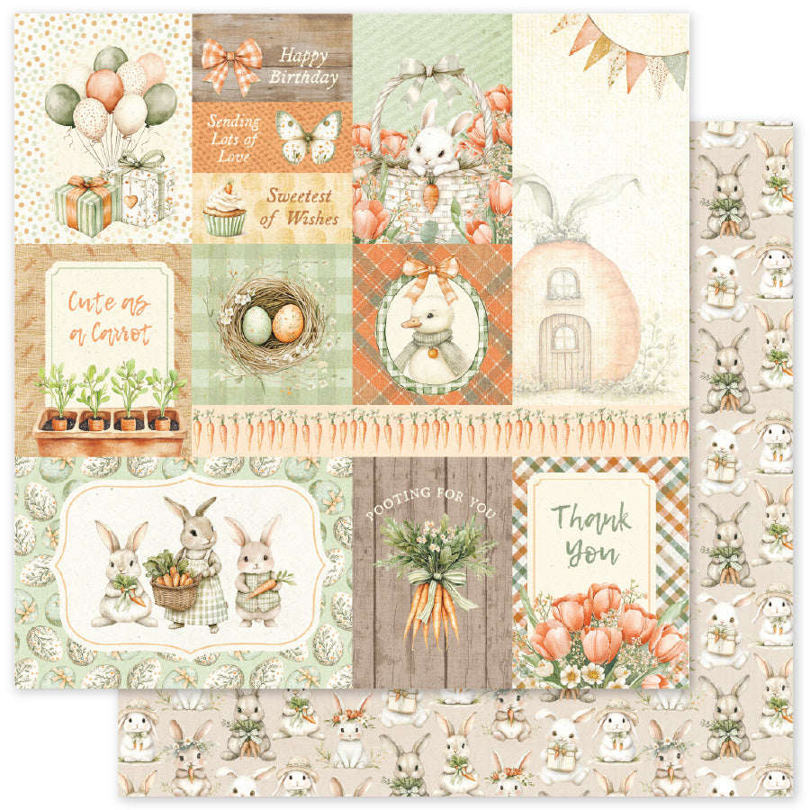 The Carrot Patch A 12x12 Paper (12 pc Bulk Pack) 36256 - Paper Rose Studio