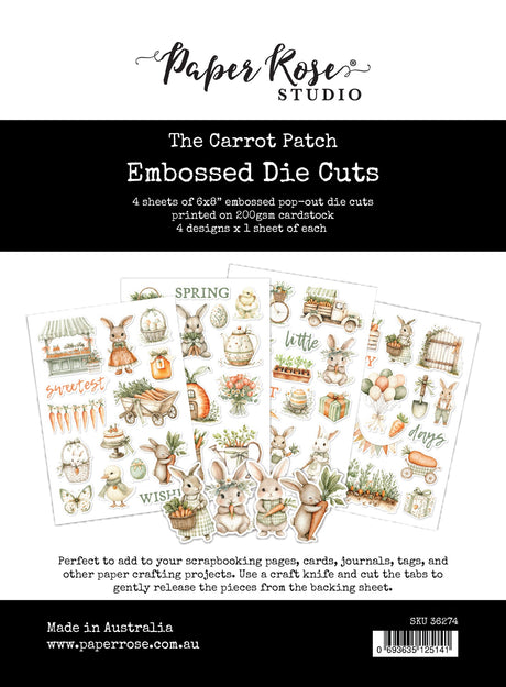 The Carrot Patch 6 x 8" Embossed Die Cuts 36274 - Paper Rose Studio