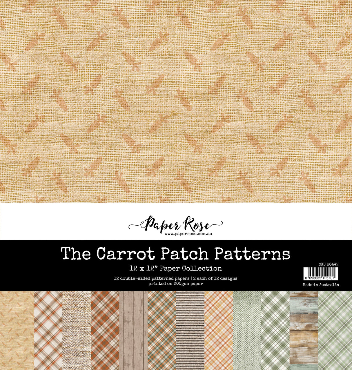 The Carrot Patch Patterns 12x12 Paper Collection 36442 - Paper Rose Studio