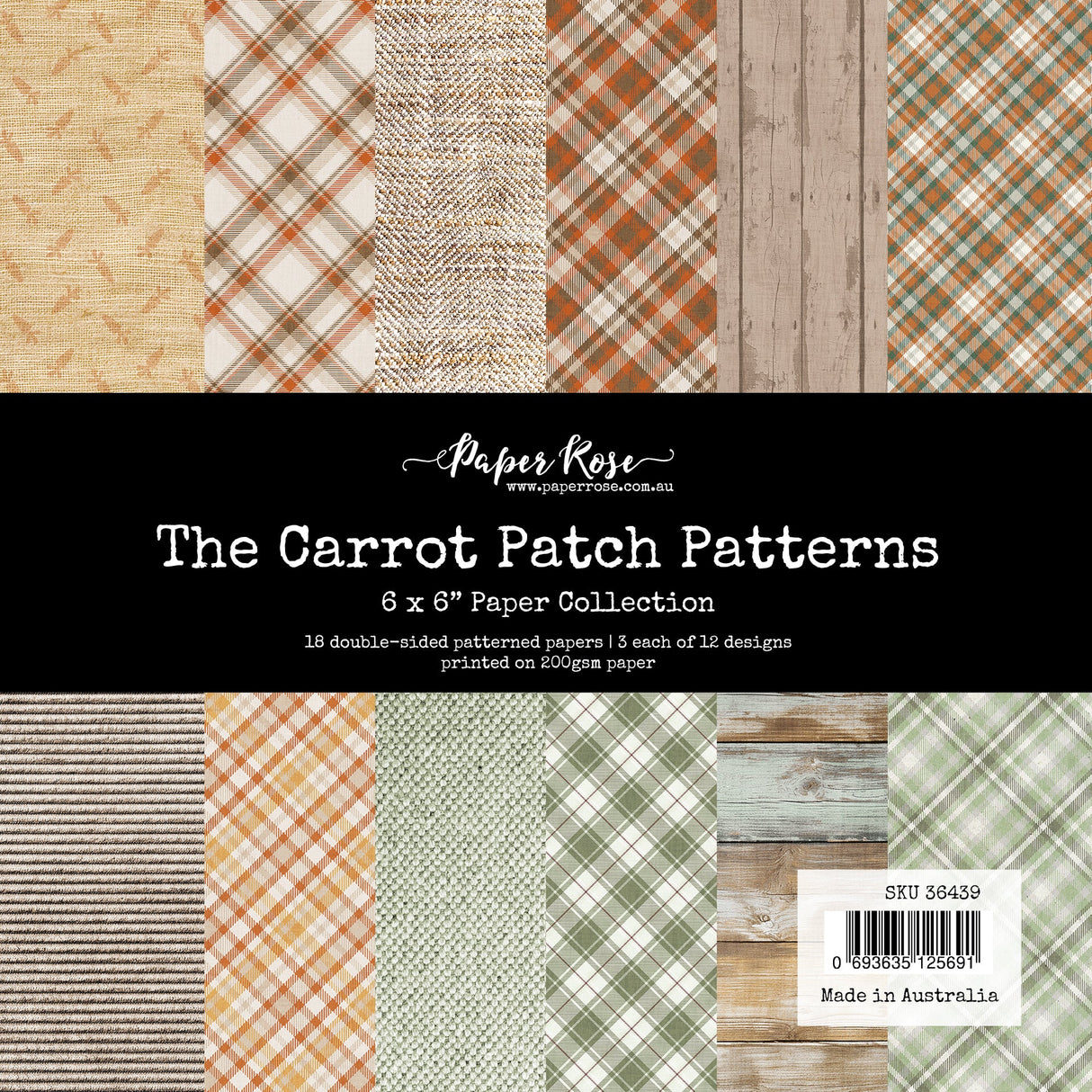 The Carrot Patch Patterns 6x6 Paper Collection 36439 - Paper Rose Studio