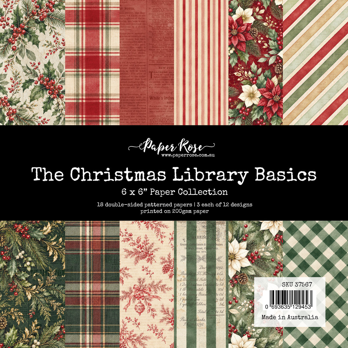 The Christmas Library Basics 6x6 Paper Collection  37567