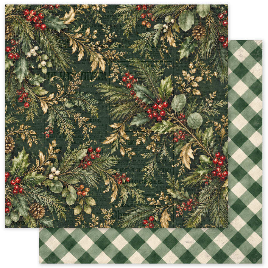 The Christmas Library Basics D 12x12 Paper (12 pc Bulk Pack)  37582