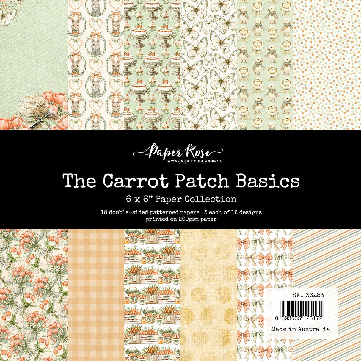 The Carrot Patch Basics 6x6 Paper Collection 36283 - Paper Rose Studio
