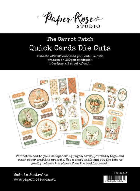 The Carrot Patch 6x8" Quick Cards Die Cuts 36313 - Paper Rose Studio