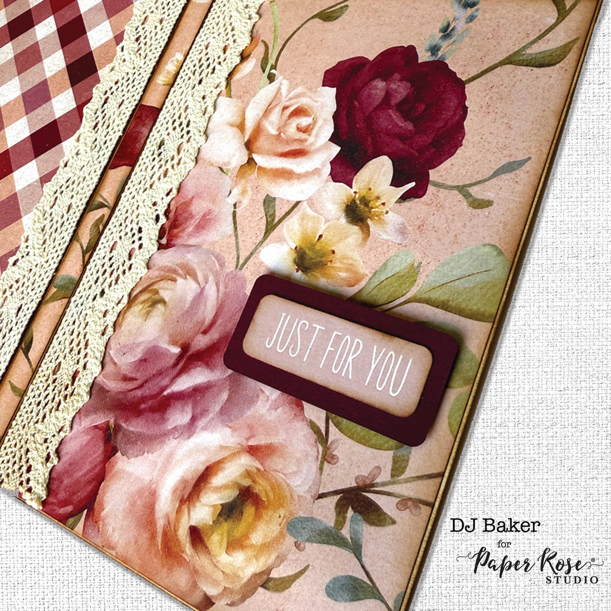 Vintage Rose Embossed Die Cuts 33645 - Paper Rose Studio