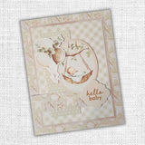 Papercuts Cardmaking Kit - Boho Baby 35095 - Includes 4x6" Clear Stamp & Die Set - Paper Rose Studio